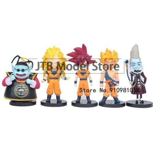 Draon Ball Z Figure Action Dragonball Anime Q Version 4 Inch PVC Son Goku WCF Cake Handmade Doll Ornaments Kakarotto Figma Gift