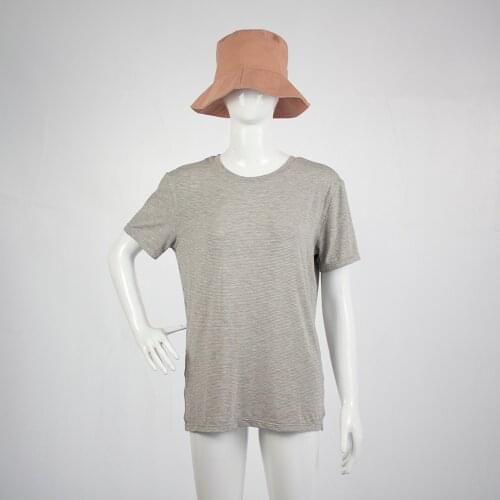 EMF radiation protection T-Shirt Crew neck grey