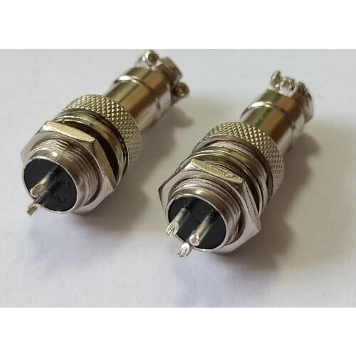10set/1lot GX12 2P 3P 4P 5P 6PIN aviation plug and socket Docking cable connector set: female + male mounting hole:12mm