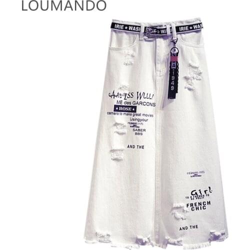 Denim Skirts For Women LOUMANDO China