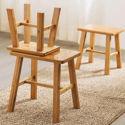 Multi-Function Solid Wood Shoe Bench Stool ChildrenS Adult Stool Living Room Home Small Bench Sofa Tea Table Chair On-Slip