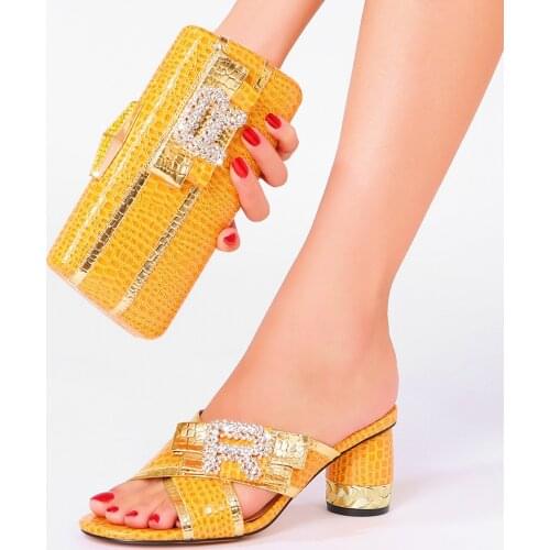 Nigeria new 2021 womens slippers summer banquet fashion with diamond and Diamond Fashion Wedding slippers women