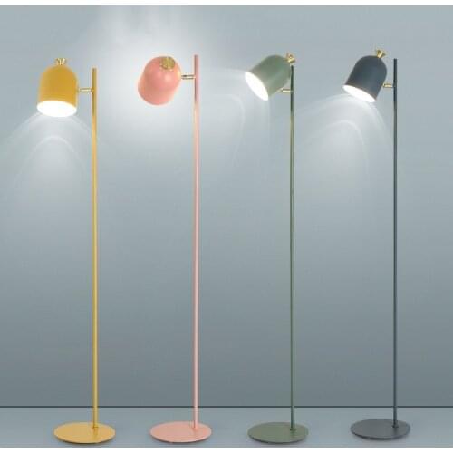Nordic Minimalist Macaron Floor Lamps Modern Study Desk Lamp for Bedroom Living Room Decoration Bedside Coloeful Led Table Light