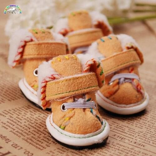 Dog Shoes Goods For Pets Shoes For Dogs Buckskin Warm Dog Winter Boots Snowshoes Puppy Shoes