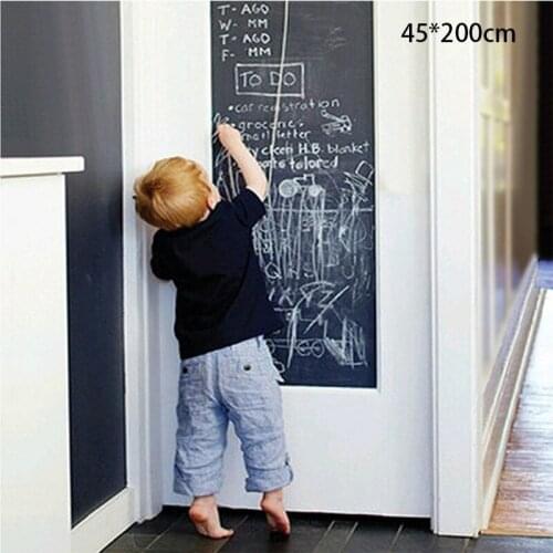Removable Writing Stickers Student Blackboard Office Classroom Teaching Tools Home Decoration Wall Stickers 45*200cm