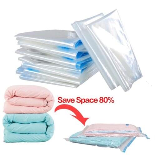 Vacuum Sealed Clothes Storage Bag Compressible Transparent Storage Bag Oversized Sealed Compressed Travel Storage Bag Save Space