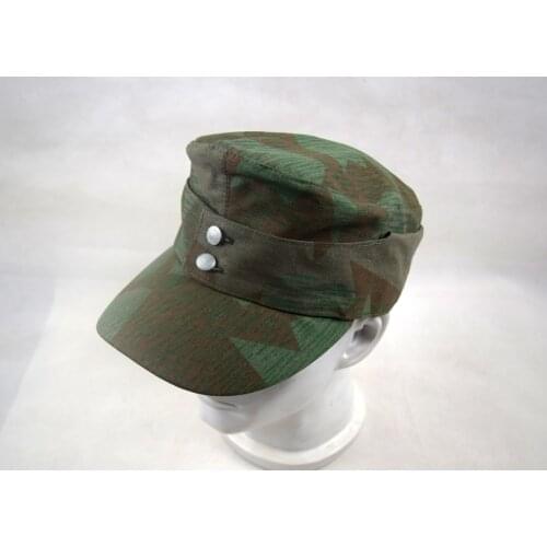 Military Reenactments WW2 WWII German Army Splinter Camo Cap Camouflage Hat Cap