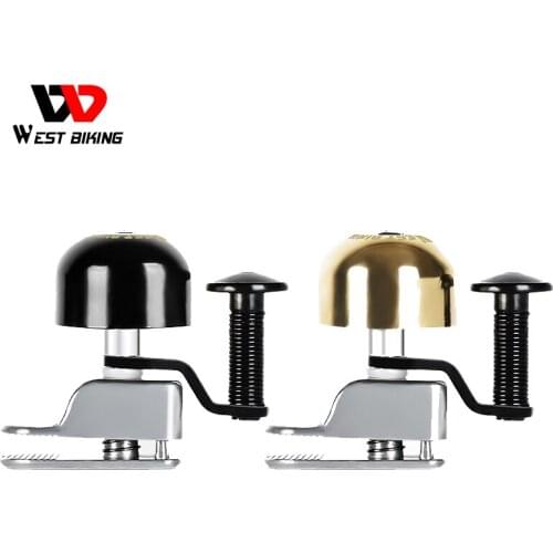 WEST BIKING Road Bike Bell Retro Ultralight Handlebar Horn Safety Alarm Aluminum Alloy Copper Bike Accessories MTB Bicycle Bell