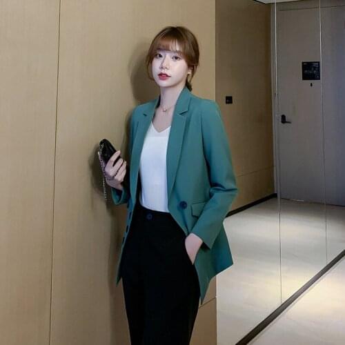 2xl Slim Blazer Feminino 2020 Korea Winter Fashion Long sleeve Jacket Summer Bleizer Mujer