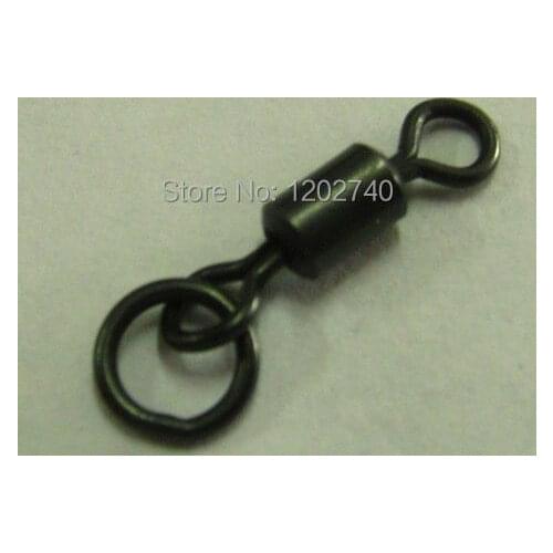 1000 x Flexi Ring Swivels- Swivels with Ring-Fits Safety Lead Clips-Carp Terminal End Tackles for Carp Fishings