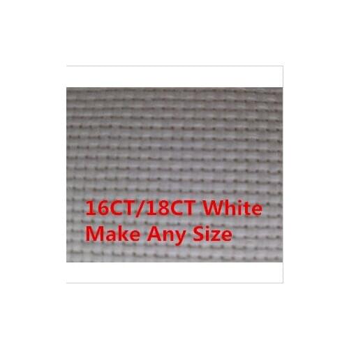 16CT OR 18CT Wholesale Price 150X100cm Fabric Aida Cloth Cross Stitch Canvas Great choice