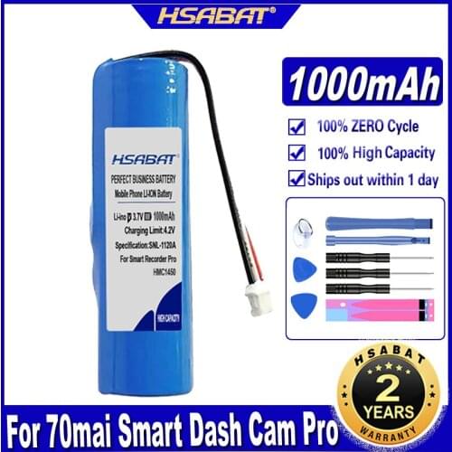 HSABAT HMC1450 700mAh Battery for Smart Recorder Pro 14*50 Batteries