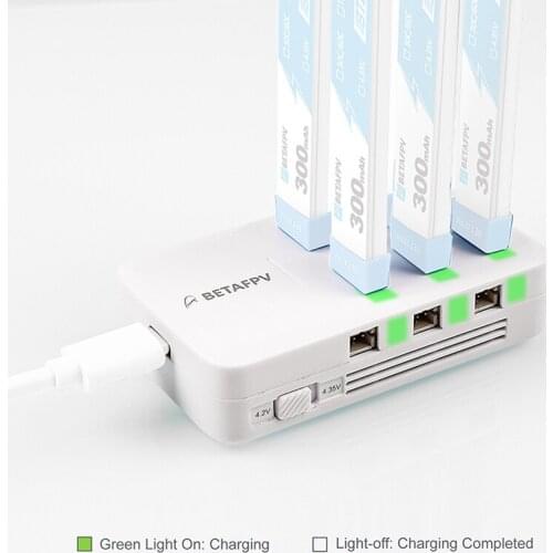 BETAFPV 30W 6 Ports 1S Battery Charger Board w US/EU Adapter Type-C Connector for Lipo 4.2V/LiHV 4.35V Battery FPV Racing Drone