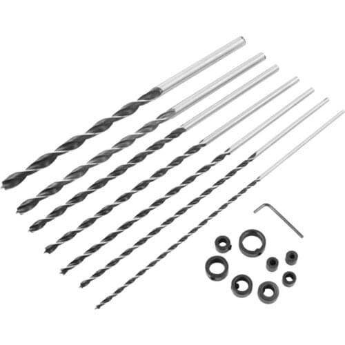 Woodworking Three-point Drill Positioning Tool Drill Bit Limit Ring Clamp Set