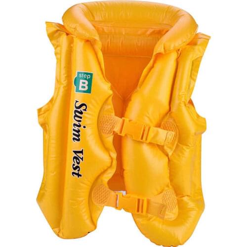 Baby Life Vest PVC Child Swimming Jacket Buoyancy Inflatable Float for Kid Learn to Swim Boating Drifting Safety Lifeguard Vest