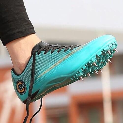 Men Track And Field Shoes Athletics Running Shoes Youth Competition Sneakers Unisex Professional Race Trainning Shoes 35-45