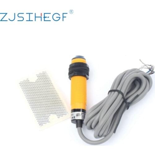 E3f-r2p12 Feedback Photoelectric Switch Sensor Refle DC NPN NO+NC Diameter 18mm Distance 2m Transducer