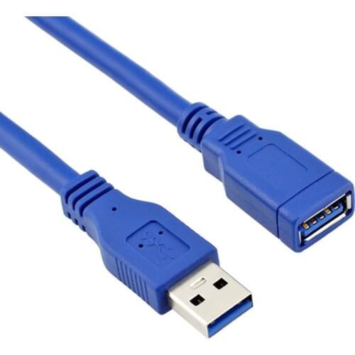 USB3.0 Male to Female extension data cable blue color 0.3M 0.6M 1M 1.5M 2M