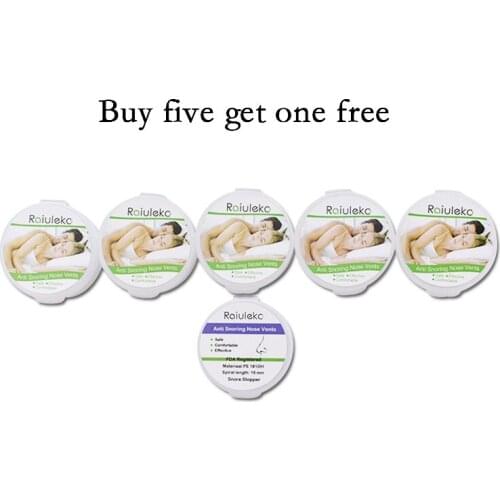 Buy 5 Gift 1=19Pcs Reusable Anti-Snoring Device Mini Medical Silicone Sleep Aid Nose Clip Stop Snoring Breathing Nasal Dilator