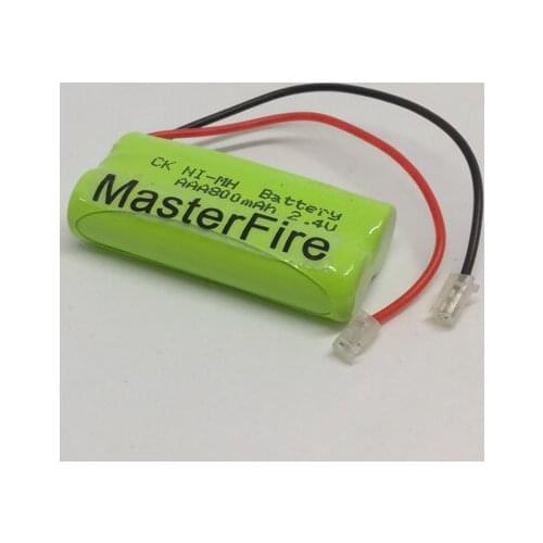 MasterFire 6PCS/LOT Brand New Ni-MH AAA 2.4V 800mAh Ni MH Battery Rechargeable Cordless Phone Batteries Pack With Plugs