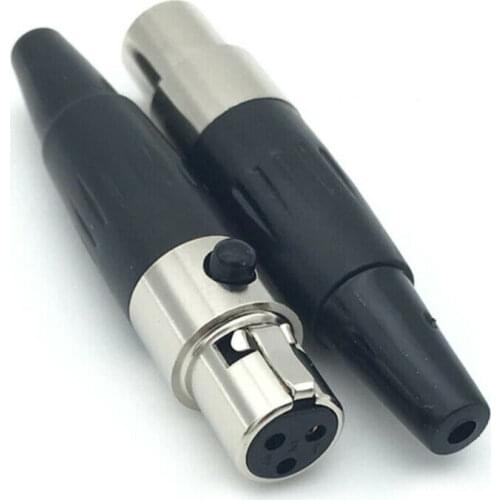 Mini XLR 3 Pin Female Cable Connector TA3 Socket Solder AKG Audio Technica Mic
