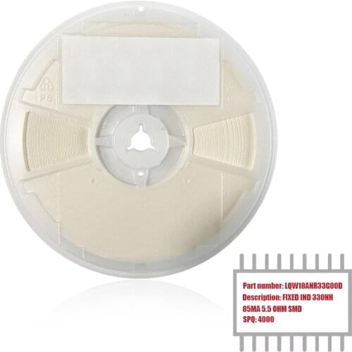 My Group Asia 4000PCS LQW18ANR33G00D Wirewound Unshielded 0603 FIXED IND±2% 330NH 85MA 5.5 OHM SMD Inductors in Stock