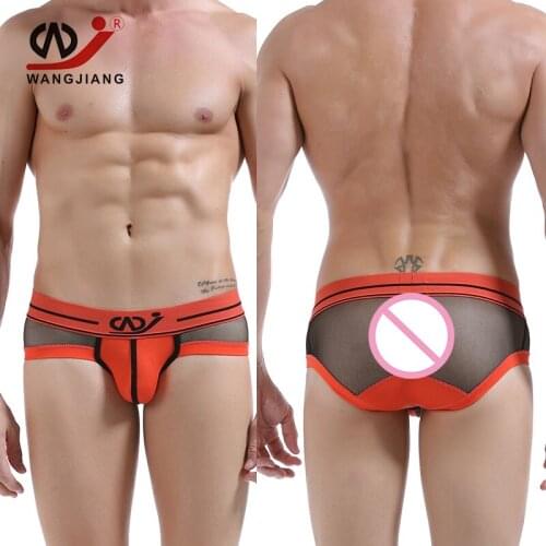 WJ Sexy Gay Mens Briefs Men Underwear Personality Design Breathable Soft Brand Underpants Hombre Plus Size High quality 2017 SJ