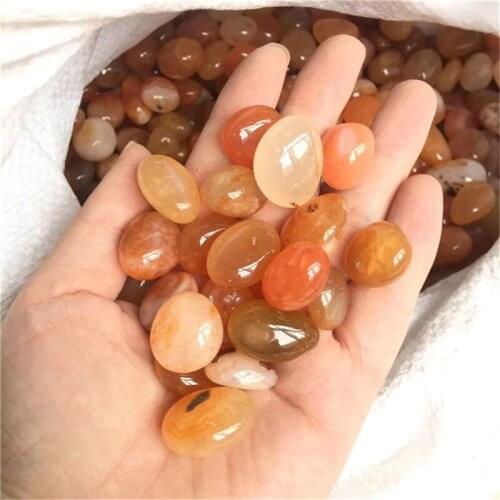 Natural carnelian gemstone red agate tumble crystals healing stones for decoration