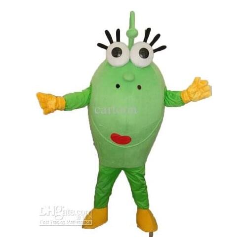 New Big Green Eyes Monster mascot costume Halloween cosplay Adult Advertising foam costumes free shipping