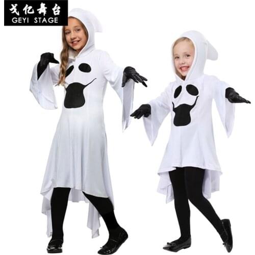 New Halloween Costume Skull Skeleton Demon Ghost Cosplay Costumes Adults Children & Kids Carnival Masquerade Dress Robes Scary