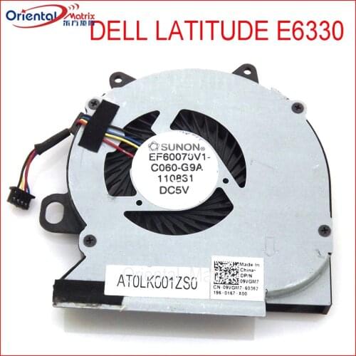 New EF60070V1-C060-G9A DC5V 0.33A 4Pin CPU Fan For DELL LATITUDE E6330 Laptop CPU Cooler Fan