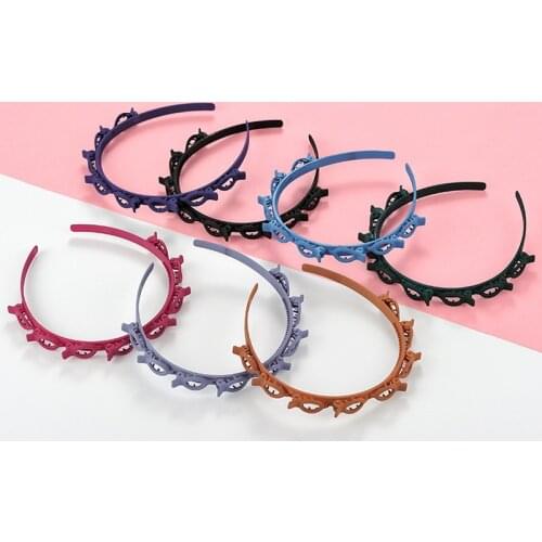 Headband Men Women Sports Hair Hoop Braider Tool Multi-layer Plastic Hair Clip Double Bangs Hairstyle Hairpin Hair Accessories