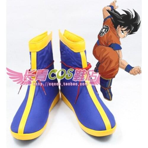 DBZ Son Goku Kakarot Anime Cosplay Blue Shoes Boots C006