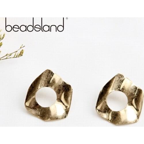 Beadsland Drop Earrings Irregular Round Metal Sheet Deign Fashion Classic Women Girls Dancing Party Christmas Gift 39402