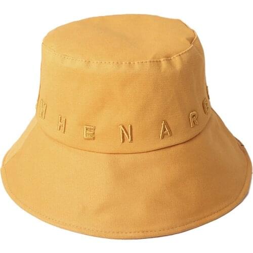 Fisherman Hat Ladies Japanese Spring Art All-match Solid Color Sun Hat Sunscreen Hat Korean Flat Top Basin Hat Tide