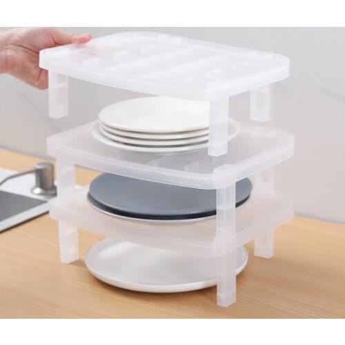 1pc Drying Rack With Drainboard Drainer Kitchen Accessories Light Duty Countertop Utensil Organizer Storage For Home Gadget Sets