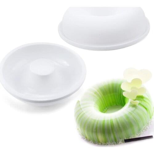 Silicone Cake Mold MousseNon-Stick Cake Dessert Baking Round Donuts Chocolate Mold Decorating Tool Oven DIY Bakeware
