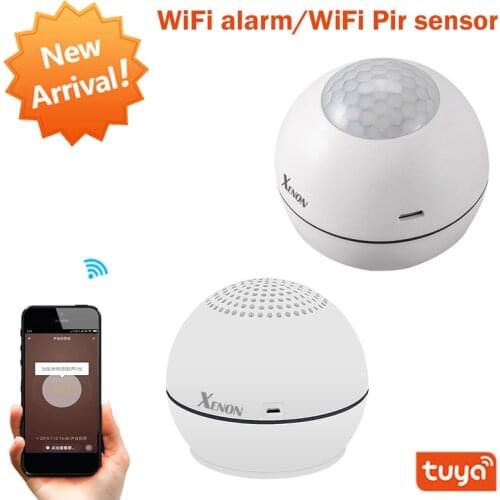 Tuya Wifi Human Body Smart Motion Sensor Smart Home Burglar Alarm Pir Detector Siren Remote Monitoring Tuya App Home Security