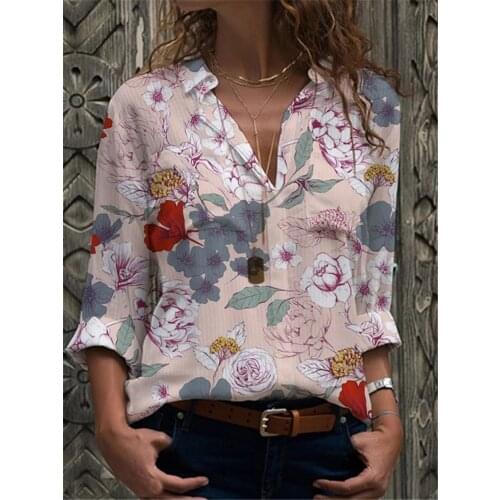 Женские рубашки с принтом Vieruodis China At AliExpress