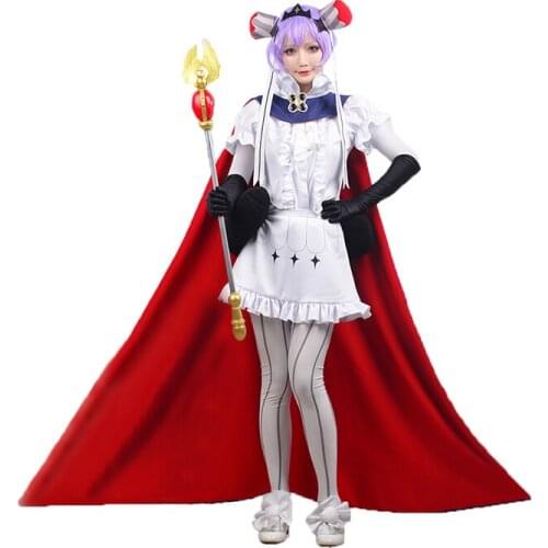 Magical girl raising project Mahou Shoujo Ikusei Keikaku Ruler Mokuou Sanae Uniforms Cosplay Costume with hair accessory