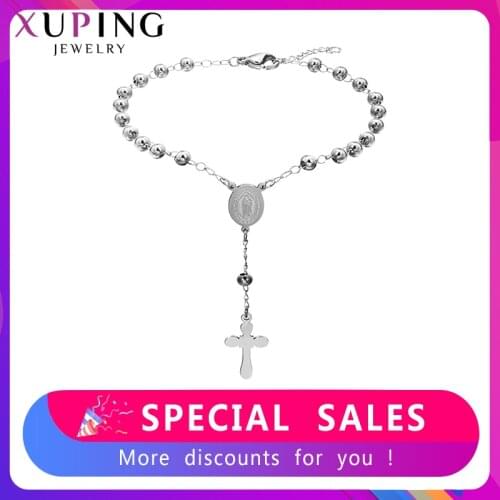 Xuping Cross Bracelets Women Stainless Steel Jewelry European Style Fashion Prime Gift 76438