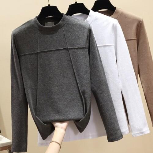 Womens New Comfortable Long Sleeve T-shirt In Autumn And Winter