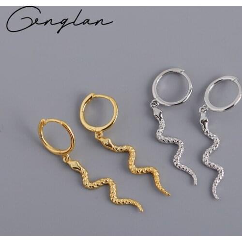 Serpentine Long Snake Earrings for Women Gold Color Animal Drop Earring Punk Jewelry Girl Gift pendientes