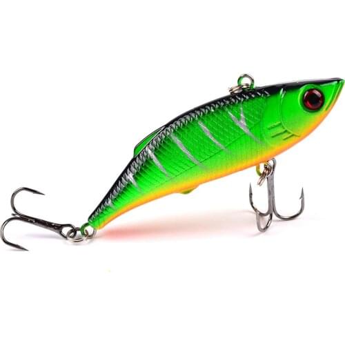 1Pcs 7.5cm 10g Rattlin Vib Fishing Lure Artificial Bait Vibration Fishing Tackle Crap Fishing Swimbait Pesca Wobblers