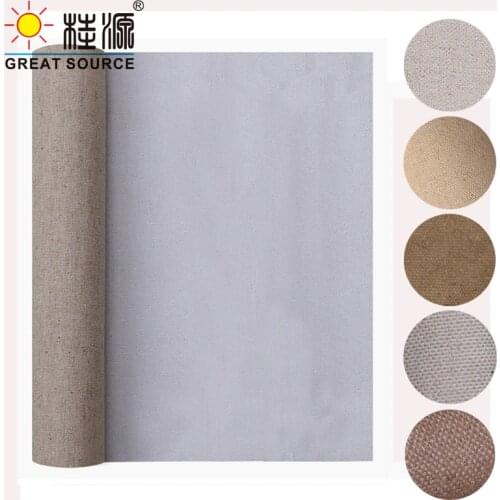 160cm Oil Painting Linen Medium Fine Thread Linen Acrylic Painting Mixed Linen Water Resistant Coated Linen(2 Meters)