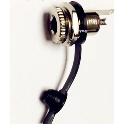 3Pcs High Quality 2.1 metal socket 5.5mm X 2.1mm 2.5mm DC Power Supply Metal Jack Socket With Waterproof Cap