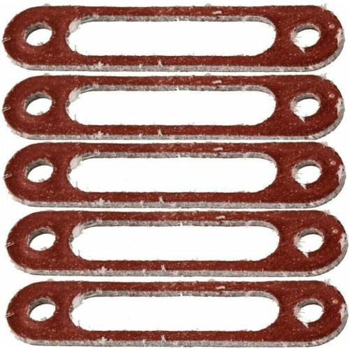 5pcs N10009 Brown/Green Engine Plastic Exhaust Manifold Gasket Fit for RC 1:10 Nitro Model Cars