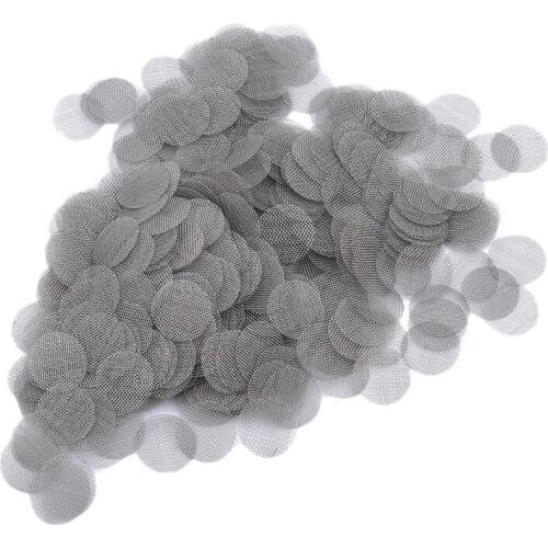 500pcs Multifunctional Thickened Hookah Water Pipe Stainless Steel Metal Filters Pipe Screen Gauze