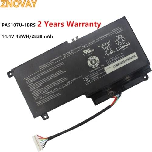 14.4V 43WH PA5107U Battery for Toshiba Satellite L45 L45D L50 S55 P55 L55 L55T P50 P50-A PA5107U-1BRS