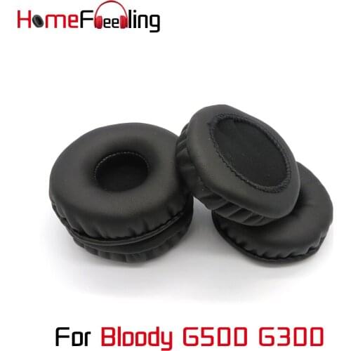 Homefeeling Ear Pads For Bloody G500 G300 Earpads Round Universal Leahter Repalcement Parts Ear Cushions